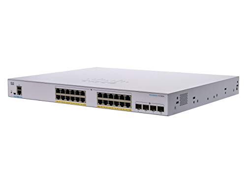 Cisco Business CBS350-24FP-4G Managed Switch | 24 GE-Ports | Full PoE | 4 x 1G-SFP | Begrenzter Lebenszeitschutz (CBS350-24FP-4G) von Cisco