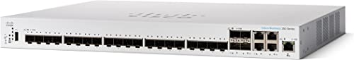 Cisco Business CBS350-24XS Managed Switch | 24 10G-SFP+-Ports | 4x10GE gemeinsam genutzt | Eingeschränkte Lebenszeitgarantie für Hardware (CBS350-24XS-EU) von Cisco