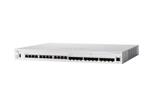 Cisco Business CBS350-24XTS Managed Switch | 12 10GE-Ports | 12 10G-SFP+-Ports | Eingeschränkte Lebenszeitgarantie für Hardware (CBS350-24XTS-EU) von Cisco