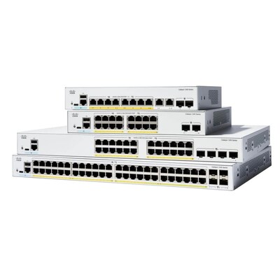 Cisco Catalyst 1200-48P-4G 52-Port Switch, PoE+ (375W) Rack 1HE von Cisco