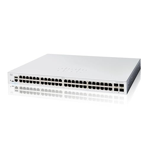 Cisco Catalyst 1200-48T-4G-Smart-Switch, 48-Port-GE, 4 x 1-GE-SFP, eingeschränkter Lebenszeitschutz (C1200-48T-4G) von Cisco