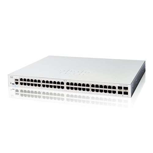 Cisco Catalyst 1200-48T-4X-Smart-Switch, 48-Port-GE, 4 x 10-GE-SFP, eingeschränkter Lebenszeitschutz (C1200-48T-4x) von Cisco