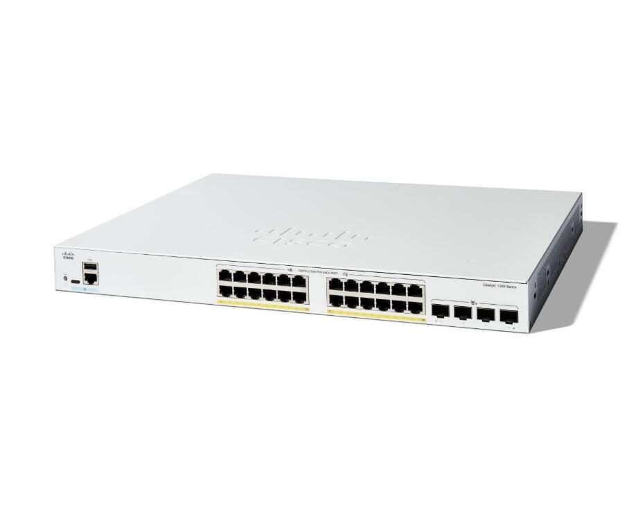 Cisco Catalyst 1300-24FP-4X Switch 24x 1GbE + 4x 10GbE SFP+ L3 managed Cisco Catalyst 1300-24FP-4X Switch 24x 1GbE + 4x 10GbE SFP+ L3 managed von Cisco