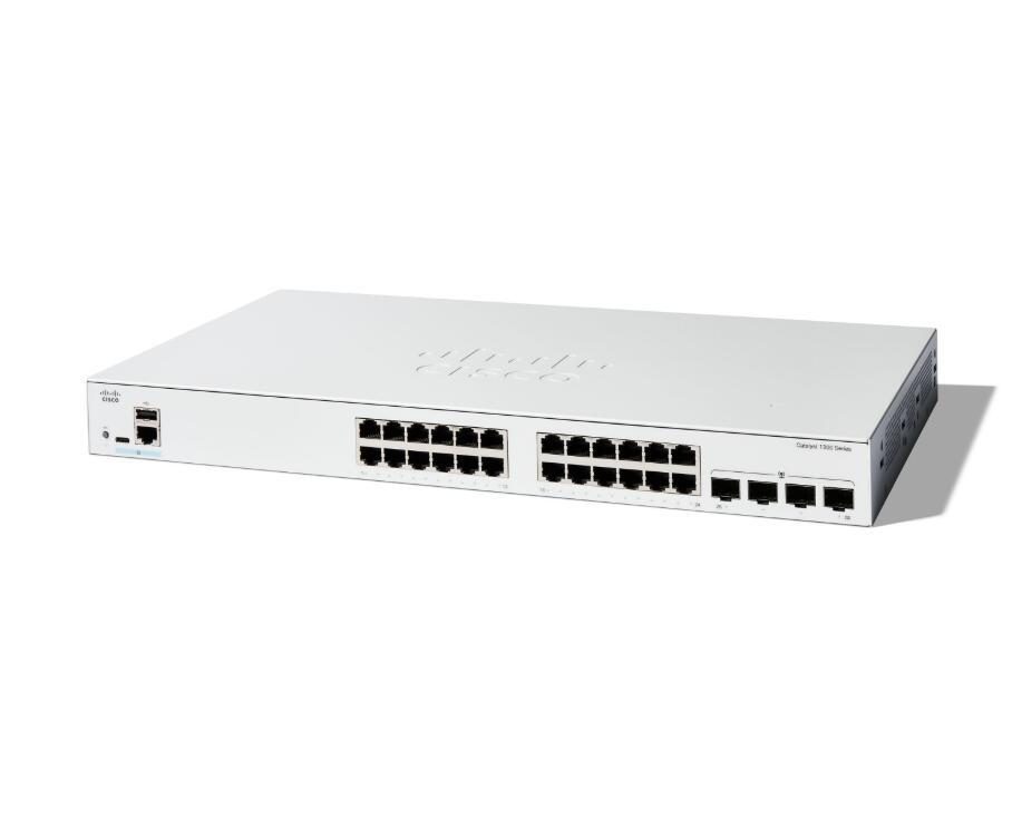 Cisco Catalyst 1300-24T-4G Switch 24x 1GbE + 4x 1GbE SFP L3 managed Cisco Catalyst 1300-24T-4G Switch 24x 1GbE + 4x 1GbE SFP L3 managed von Cisco