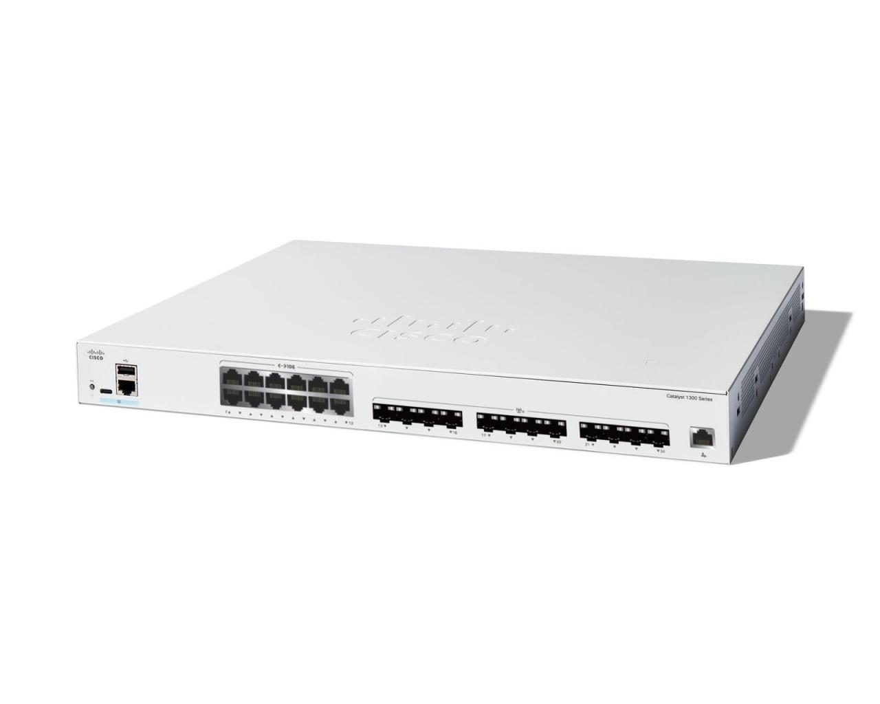 Cisco Catalyst 1300-24XTS Managed Switch, 12 Ports 10G-Kupfer, 12 x 10GE-SFP+... Cisco Catalyst 1300-24XTS Managed Switch, 12 Ports 10G-Kupfer, 12 x 10GE-SFP+... von Cisco