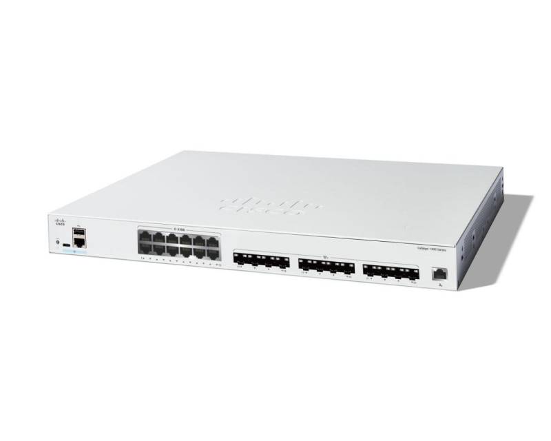 Cisco Catalyst 1300-24XTS Managed Switch, 12 Ports 10G-Kupfer, 12 x 10GE-SFP+... von Cisco