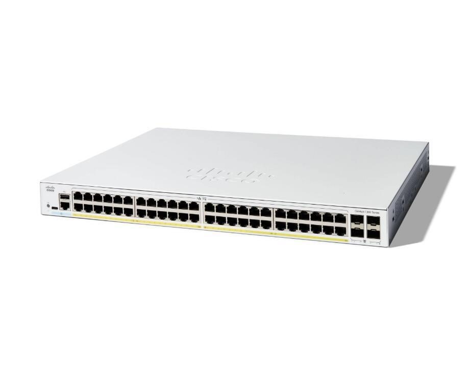Cisco Catalyst 1300-48P-4G Switch 24x 1GbE + 4x 1GbE SFP L3 managed Cisco Catalyst 1300-48P-4G Switch 24x 1GbE + 4x 1GbE SFP L3 managed von Cisco