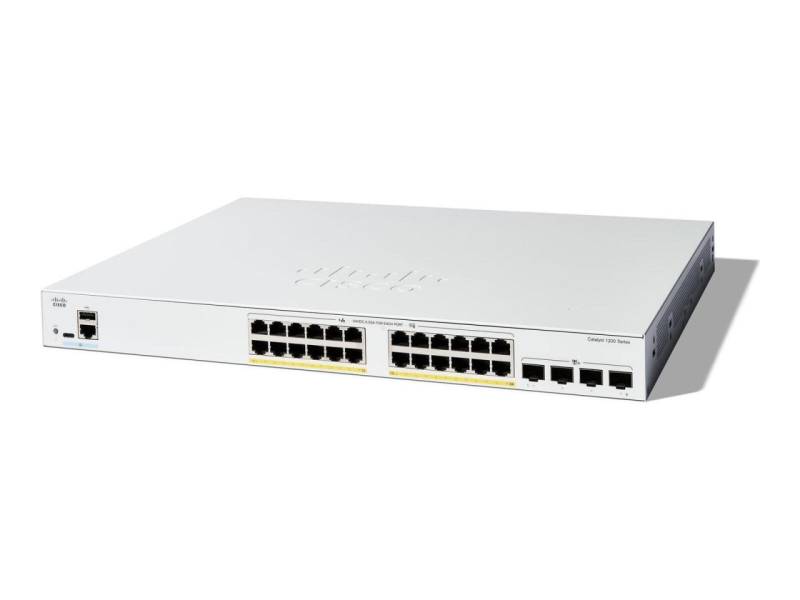 Cisco Catalyst C1200 Switch 24-Port 1/10 GbE 375W PoE+ managed L2 von Cisco