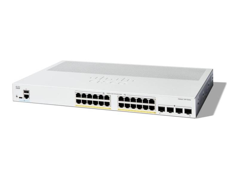 Cisco Catalyst C1200 Switch 24-Port 1 GbE 195W PoE+ managed L2 von Cisco