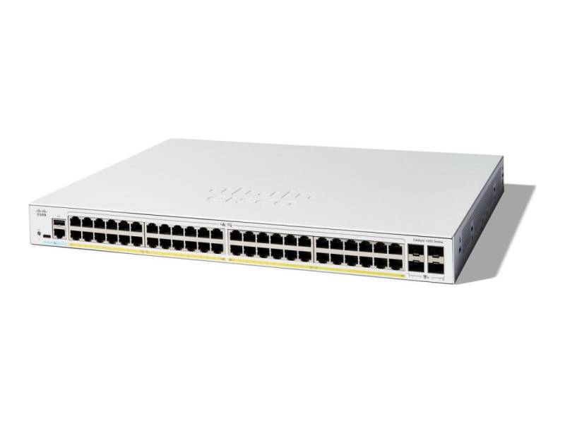 Cisco Catalyst C1200 Switch 48-Port 1/10 GbE 375W PoE+ managed L2 von Cisco