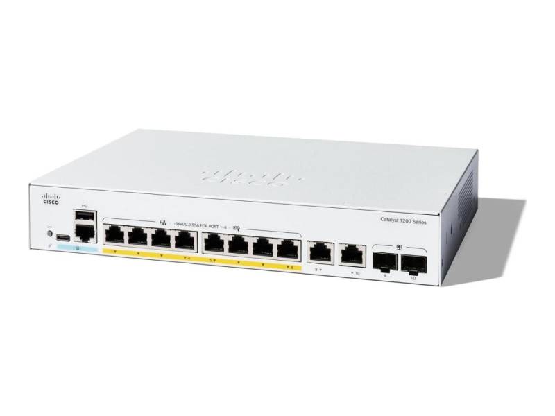 Cisco Catalyst C1200 Switch 8-Port 1 GbE 120W PoE+ managed L2 von Cisco