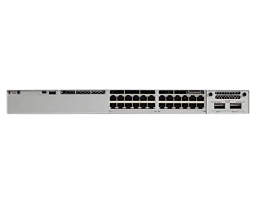 Cisco Catalyst C9300-24P-A gemanaged L2/L3 Gigabit Ethernet (10/100/1000) Energie Über Ethernet (PoE) Unterstützung 1U Grau Netzwerk-Switch, C9300-24P-A von Cisco