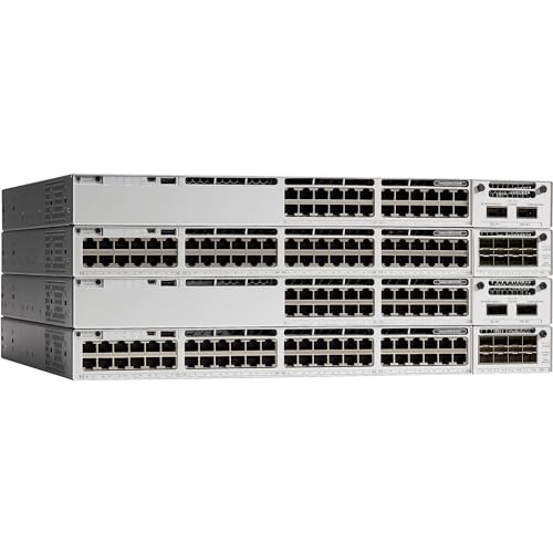 Cisco Catalyst C9300-24T-A gemanaged L2/L3 Gigabit Ethernet (10/100/1000) Energie Über Ethernet (PoE) Unterstützung 1U Grau Netzwerk-Switch, C9300-24T-A von Cisco