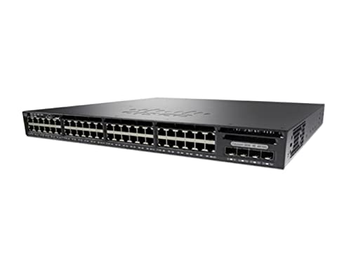 Cisco Catalyst WS-C3650-48TS-E Netzwerk-Switch Managed L3 Gigabit Ethernet (10/100/1000) Schwarz 1U - Netzwerk-Switches (Managed, L3, Gigabit Ethernet (10/100/1000), Vollduplex, Rack-Einbau, 1U) von Cisco