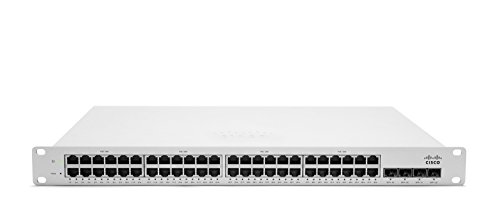 Cisco Meraki Cloud Managed Switch MS320-48LP Managed Switch 48x10/100/1000 (PoE+) + 4X SFP+ Rack Mount PoE+ von Cisco Meraki