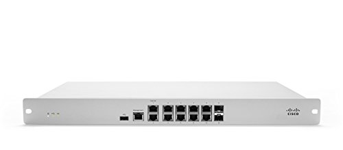 Cisco Meraki MX84 Cloud Managed Security Appliance – Hardware Einstellungen automatisch (500 Mbit/s, 1000 Mbit/s, 250 Mbit/s, IEEE 802.11 a, IEEE 802.11b, IEEE 802.11 g, IEEE 802.11 N, 200 User (S), Wired) von Cisco