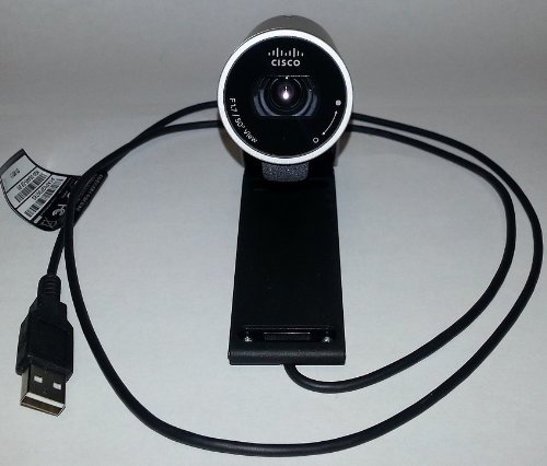 Cisco PrecisionHD – Webcam (2,7 MP, 1280 x 720 Pixel, 30 fps, USB 2.0, schwarz, Silber, CCD) von Cisco