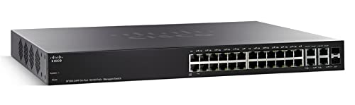 Cisco SF300-24PP-K9-EU 24-port "10/100 PoE mit Managed Switch w/Gig Uplinks" von Cisco