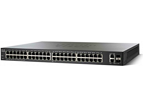 Cisco SF350-48 10/100-PoE-Managed Switch mit 48 Ports (SF350-48-K9-EU) von Cisco