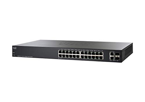 Cisco SG220-26 (24-Gigabit- und 2-Gigabit RJ45/SFP-Combo) Smart Switch mit 26 Ports (SG220-26-K9-EU) von Cisco