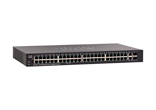 Cisco SG250X-48 Gigabit- und 10-Gigabit-Ethernet-Smart Switch mit je 48 und 4 Ports (2 x 10GBASE-T + 2 x SFP+) Smart Switch (SG250X-48-K9-EU) von Cisco