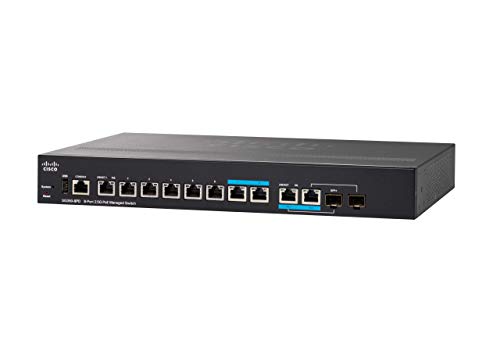 Cisco SG350-8PD Managed Switch mit 6 Gigabit-Ethernet-Ports plus 2 x 2,5G-Multigigabit-Ports plus 2 x 2,5G/SFP Combo plus 124-W-PoE, eingeschränkter lebenslanger Schutz (SG350-8PD-K9-EU) von Cisco