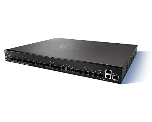 Cisco SG350XG-24F Stackable Managed Switch, 22x 10Gigabit SFP+, 2x10Gigabit 10Gbase-T (Combo with SFP+), 1x Gigabit Management von Cisco