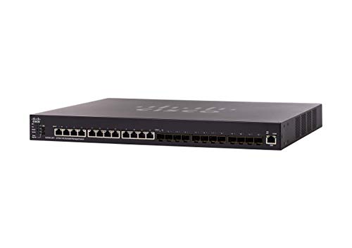 Cisco SX550X-24FT Stackable Managed Switch | 24 Ports 10 Gigabit | 12 Ports 10GBase-T | 12 SFP+ Slots | L3 Dynamic Routing | Limited Lifetime Protection (SX550X-24FT-K9-UK) von Cisco