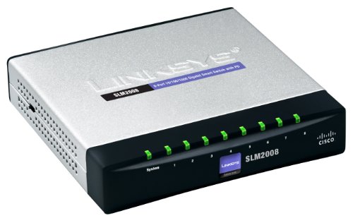 Cisco Small Business SLM2008-EU Smart 10/100/1000 Gigabit 8-Port Desktop Switch von Cisco