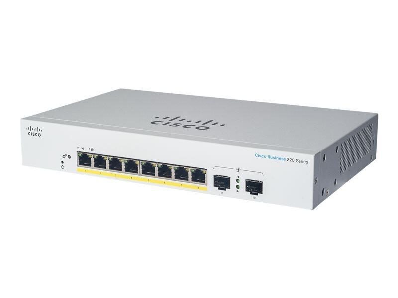Cisco Switch Business 220-Series 10-Port 1GbE smart managed von Cisco