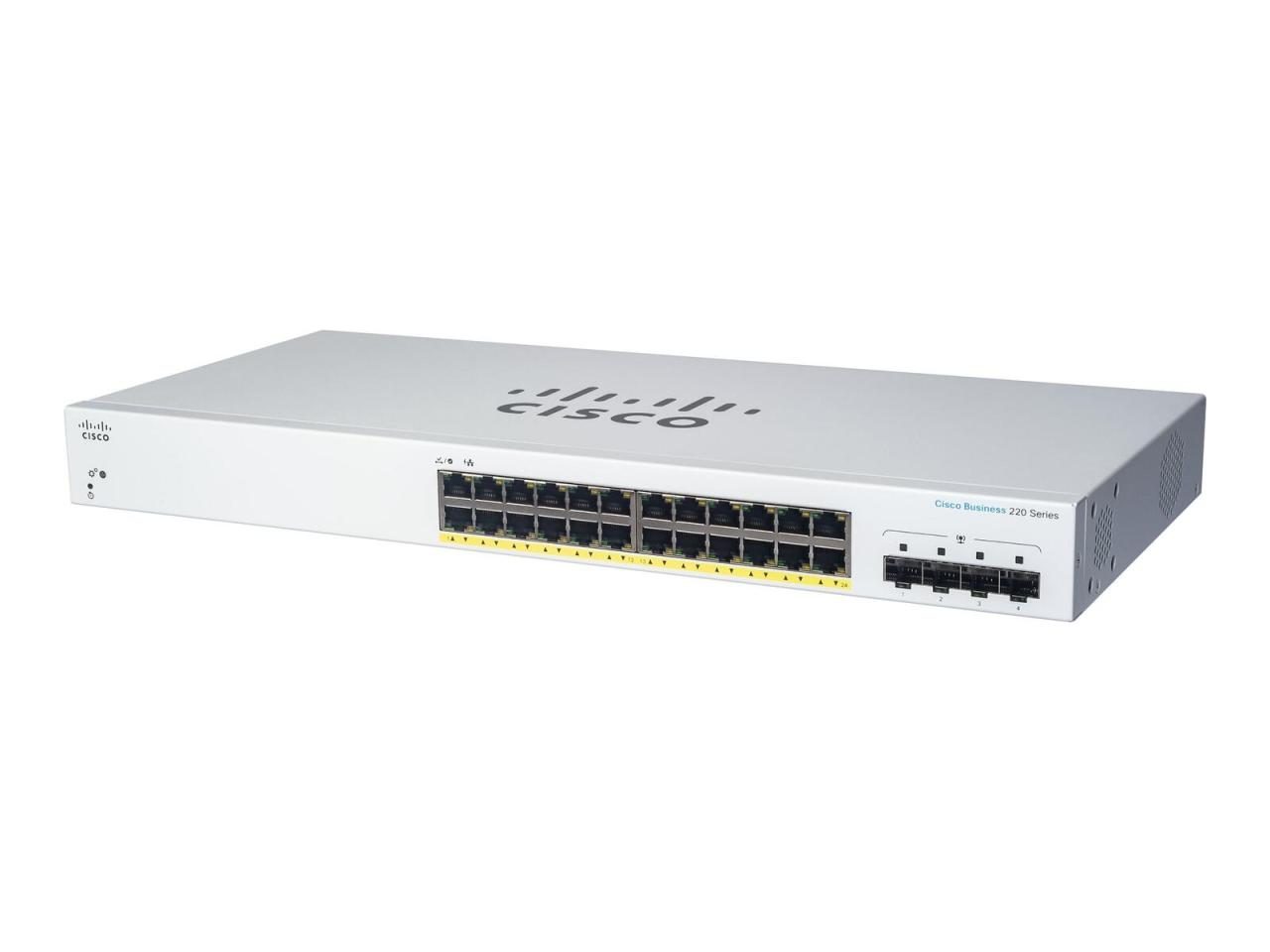 Cisco Switch Business 220-Series 28-Port 1GbE smart managed von Cisco