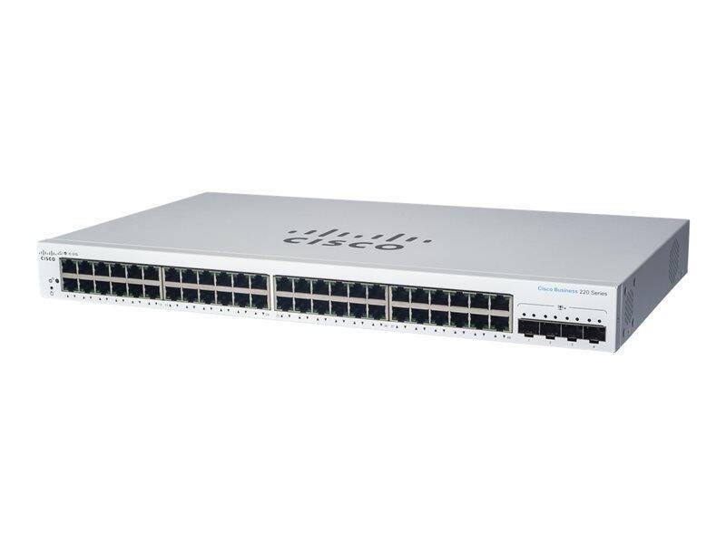 Cisco Switch Business 220-Series 52-Port 1/10GbE 740W PoE smart managed von Cisco