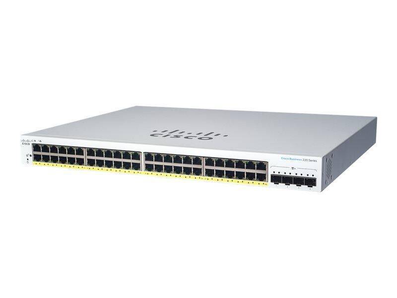 Cisco Switch Business 220-Series 52-Port 1/10GbE smart managed von Cisco