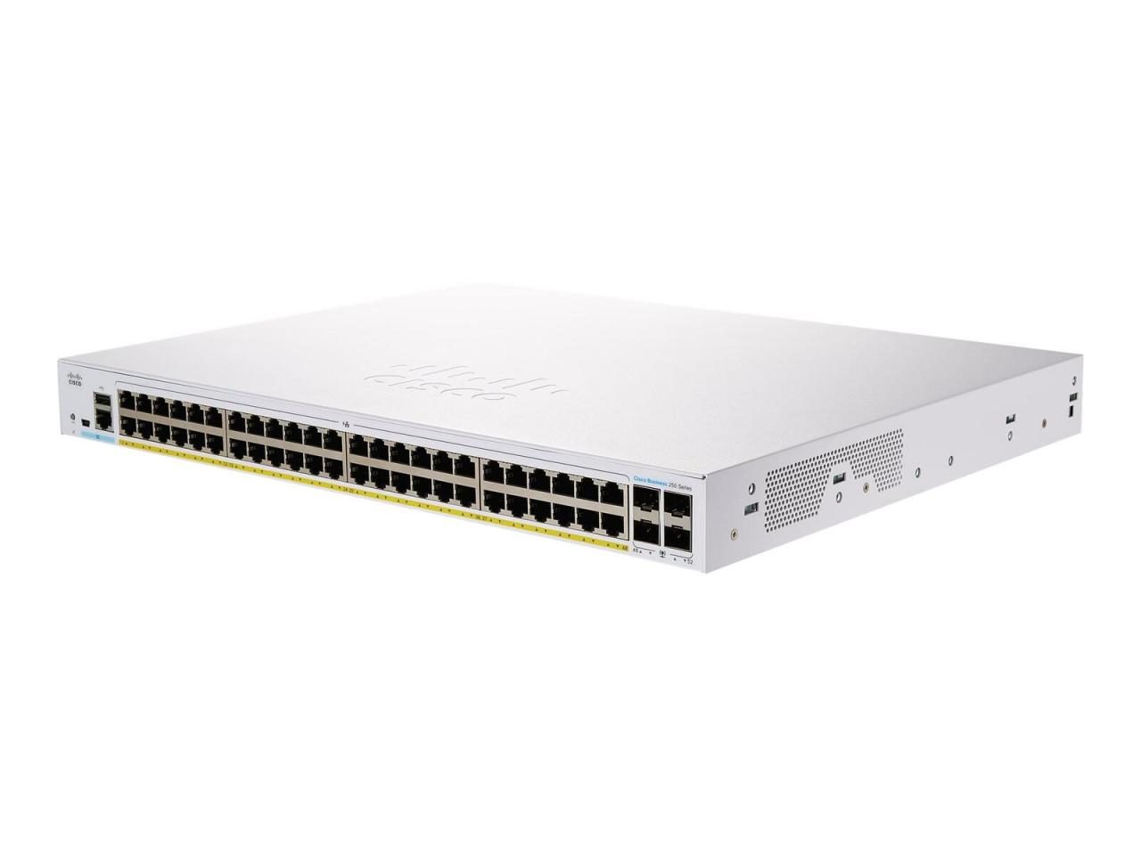 Cisco Switch Business 250-Series 52-Port 1GbE 370W PoE smart managed von Cisco