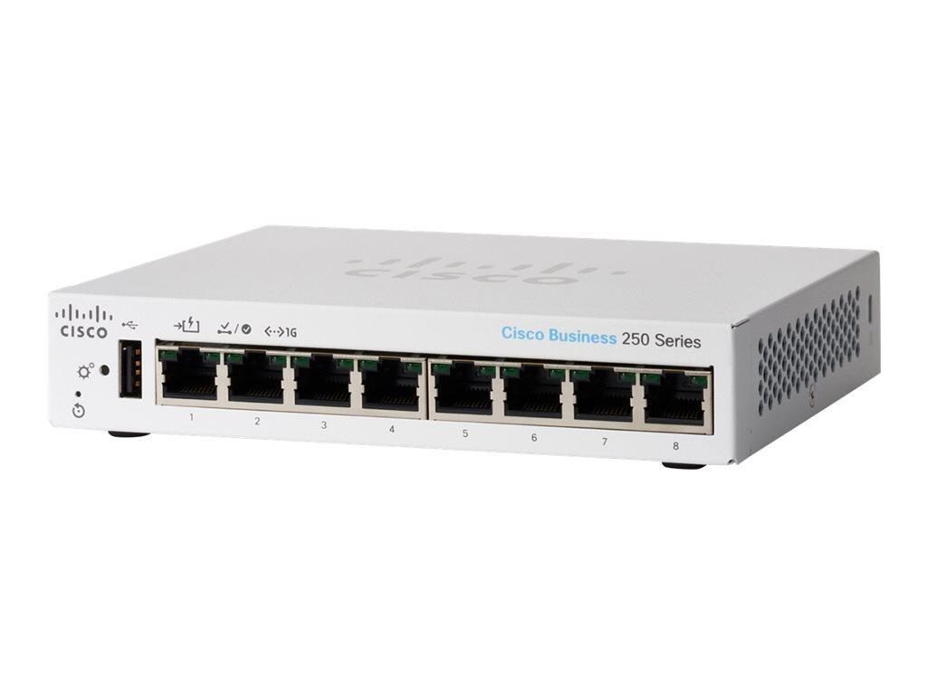 Cisco Switch Business 250-Series 8-Port 1GbE smart managed von Cisco