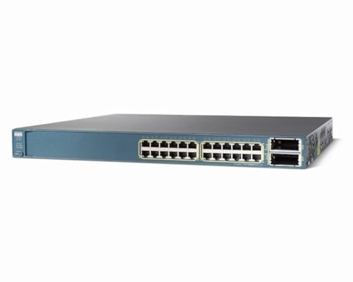 Cisco Systems Catalyst 3560E-24PD-S Switch Giga 24 x RJ45 10/100 / 1000 PoE + 2 x 10GbE X2 19 von Cisco