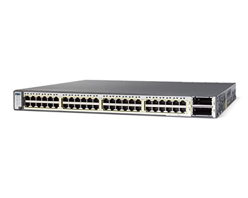 Cisco Systems Catalyst 3750E-48PD-S Switch Giga 48 x RJ45 10 / 100 / 1000 PoE + 2 x 10GbE X2 19 von Cisco