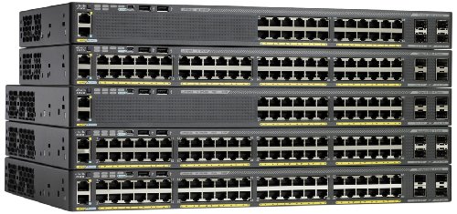 Cisco WS-C2960XR-48LPS-I Catalyst 2960-X Switch (4 Gige, PoE, 370 Watt, 2x 10G SFP+, LAN Base In) von Cisco