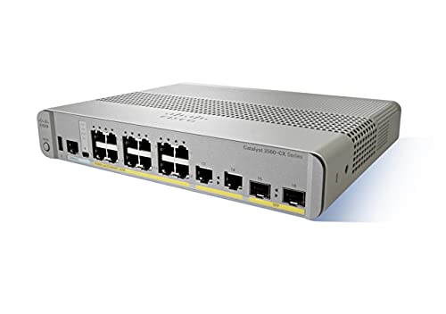 Cisco WS-C3560CX-8PC-S Managed Gigabit Ethernet (10/100/1000) Power over Ethernet (PoE) White network switch von Cisco