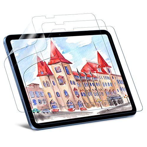 Cisteen [3 Stück] Paperfeel Displayschutzfolie für iPad 10. Generation 2022 10,9 Zoll, Papier Displayschutzfolie mit Blendschutz,matte PET-Folie zum Schreiben und Zeichnen von Cisteen