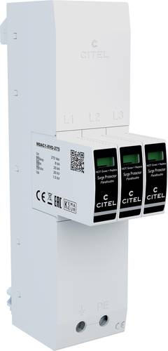Citel 64006 ZPAC1-8VG-31-275 Kombiableiter Überspannungsschutz für: 40mm Sammelschiene 8 kA 1St. Citel 64006 ZPAC1-8VG-31-275 Kombiableiter Überspannungsschutz für: 40mm Sammelschiene 8 kA 1St. von Citel