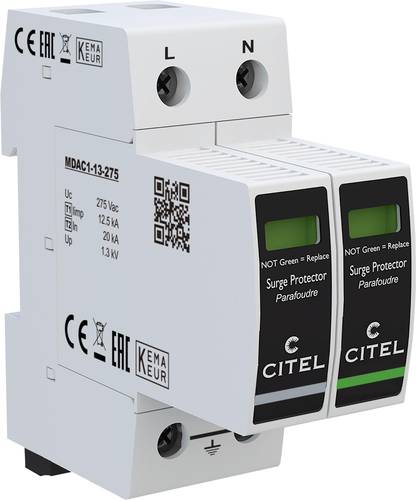 Citel 821710242 DAC1-13S-11-275 Kombiableiter Überspannungsschutz für: Verteilerschrank 25 kA 1St. Citel 821710242 DAC1-13S-11-275 Kombiableiter Überspannungsschutz für: Verteilerschrank 25 kA 1St. von Citel