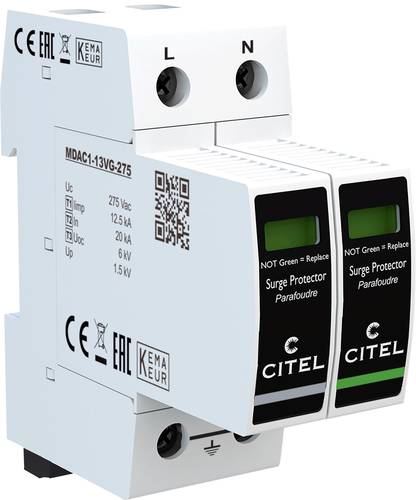 Citel 821730242 DAC1-13VGS-11-275 Kombiableiter Überspannungsschutz für: Verteilerschrank 25 kA 1St. von Citel