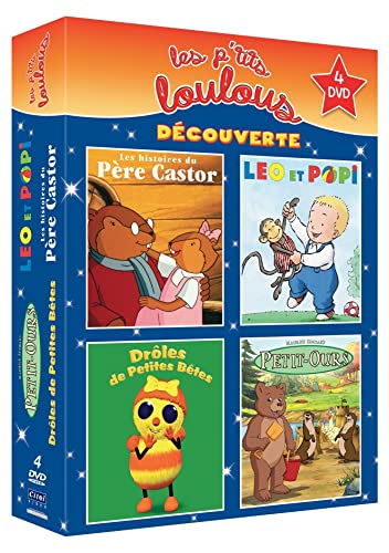 Coffret les p'tits loulous découverte 4 films : Léo et popi, drôles de petites bêtes ; petits ours ; lpère castor [FR Import] von Citel