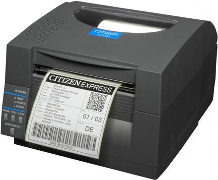 Citizen CL-S521II - Etikettendrucker - Thermodirekt - Rolle (11,8 cm) - 203 dpi - bis zu 150 mm/Sek. - USB, seriell - Schwarz von Citizen