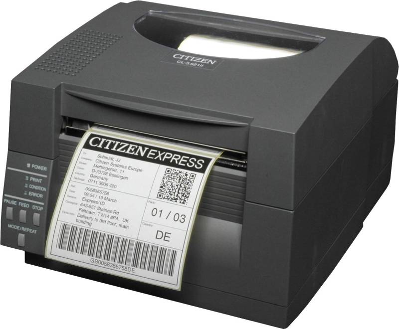 Citizen CL-S531II Etikettendrucker Direkt Wärme 300 x 300 DPI Verkabelt (CLS531IINEBXX) von Citizen