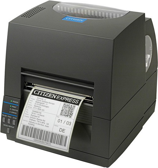 Citizen CL-S621II - Etikettendrucker - Thermodirekt / Thermotransfer - Rolle (11,8 cm) - 203 dpi - bis zu 100 mm/Sek. - USB, seriell - Schwarz von Citizen