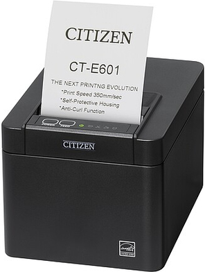 Citizen CT-E601 203 x 203 DPI Verkabelt & Kabellos Direkt Wärme POS-Drucker (CTE601XTEBX) - Sonderposten von Citizen