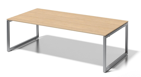 Cito Chefarbeitsplatz/Konferenztisch, 740 mm höhenfixes O-Gestell, H 19 x B 2400 x T 1200 mm, Dekor ahorn, Gestell silber Cito Chefarbeitsplatz/Konferenztisch, 740 mm höhenfixes O-Gestell, H 19 x B 2400 x T 1200 mm, Dekor ahorn, Gestell silber von Cito