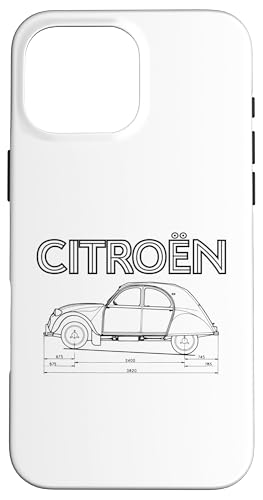 Citroën 2CV Abmessungen schwarz Diagramm Vatertag Hülle für iPhone 16 Pro Max Citroën 2CV Abmessungen schwarz Diagramm Vatertag Hülle für iPhone 16 Pro Max von Citroën